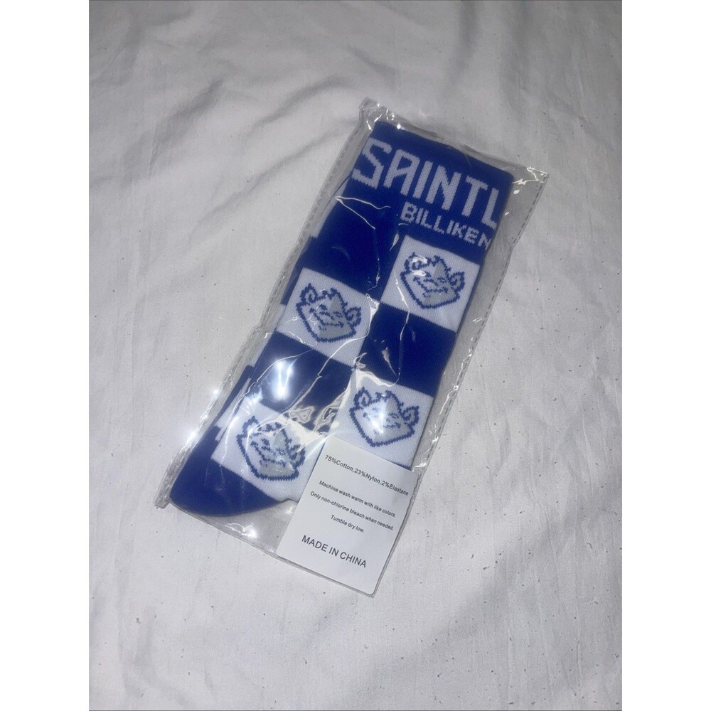 SLU Billikens Basketball Blue Socks